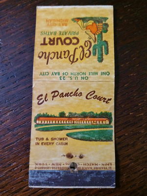 El Pancho Motel (Travel Inn) - Matchbook (newer photo)